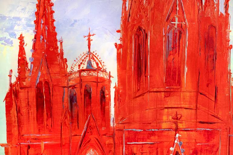 Original Impressionism Architecture Painting by Natalia Shchipakina