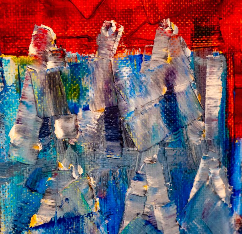 Original Abstract Expressionism Architecture Painting by Natalia Shchipakina