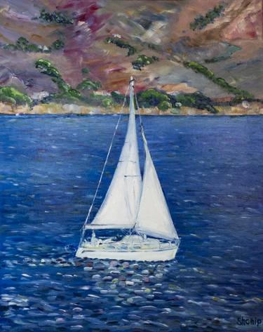 Print of Yacht Paintings by Natalia Shchipakina