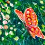 Oil painting, canvas on a stretcher. Varnished.

What could be better than relaxing on the grass in the spring garden?