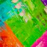 Oil painting, canvas on a stretcher. Varnished.
The sky is like a patchwork quilt consisting of many colorful pieces.