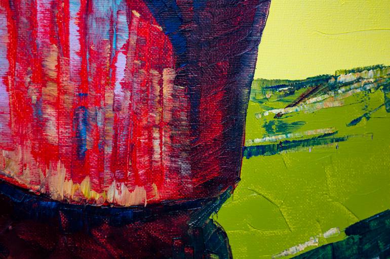 Original Abstract Expressionism Travel Painting by Natalia Shchipakina