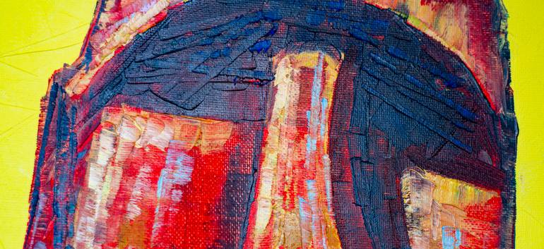 Original Abstract Expressionism Travel Painting by Natalia Shchipakina