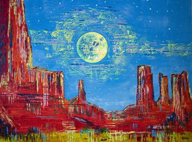 Monument Valley. Neon moon thumb