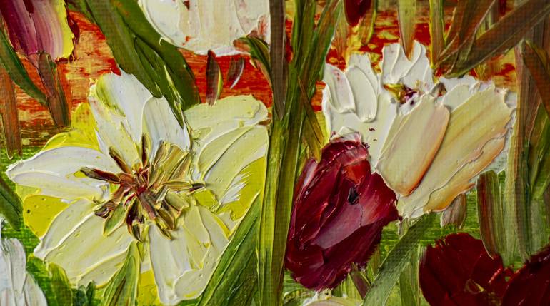Original Floral Painting by Natalia Shchipakina