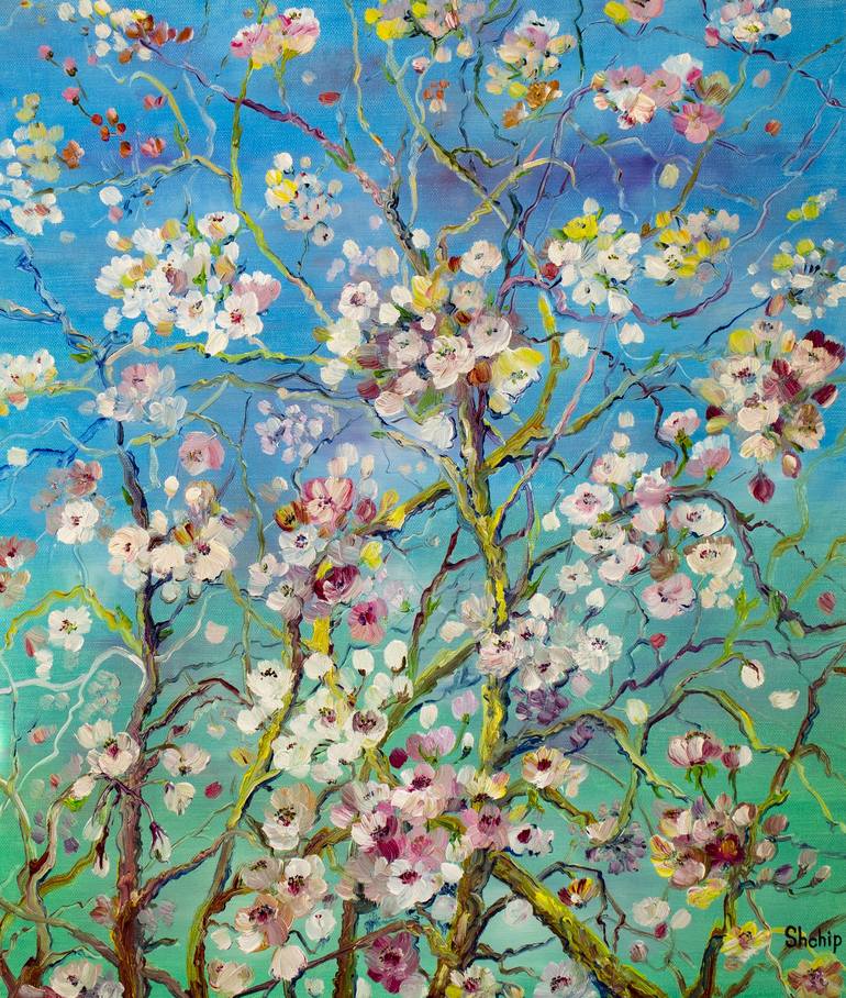 Sakura flowers Painting by Natalia Shchipakina | Saatchi Art