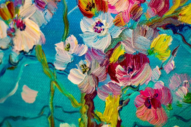 Original Expressionism Floral Painting by Natalia Shchipakina