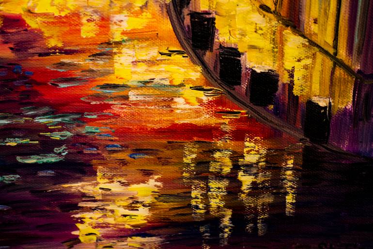 Original Expressionism Cities Painting by Natalia Shchipakina