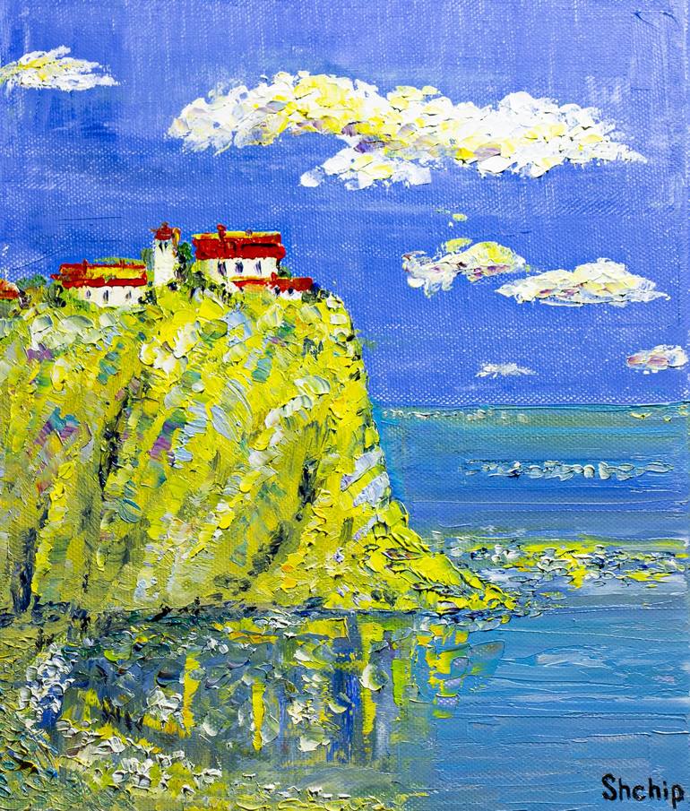 Print of Expressionism Seascape Paintings by Natalia Shchipakina