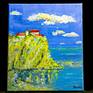 Oil painting, canvas on a stretcher. Varnished.

Wonderful sea view. Cries of seagulls. Warm south wind. Wonderful landscape.