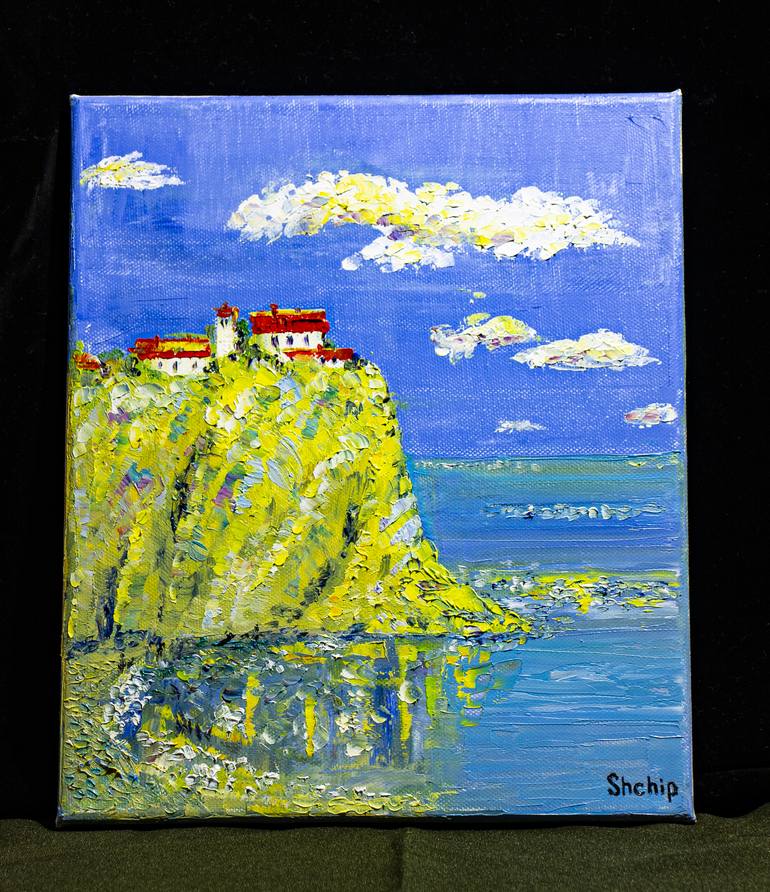 Original Expressionism Seascape Painting by Natalia Shchipakina