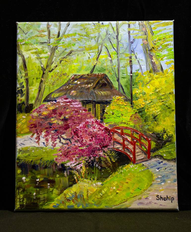 Original Expressionism Landscape Painting by Natalia Shchipakina