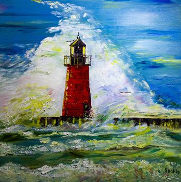 Print of Fine Art Seascape Paintings by Natalia Shchipakina