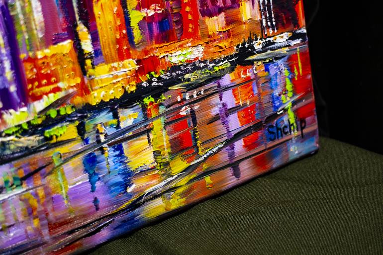 Original Impressionism Cities Painting by Natalia Shchipakina