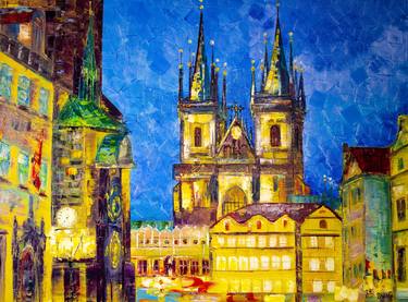 Original Expressionism Architecture Paintings by Natalia Shchipakina