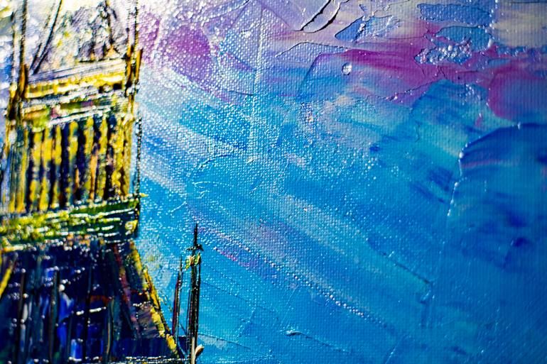 Original Abstract Architecture Painting by Natalia Shchipakina