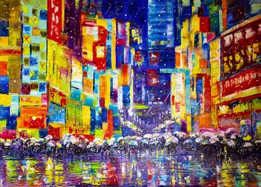 Print of Abstract Expressionism Cities Paintings by Natalia Shchipakina