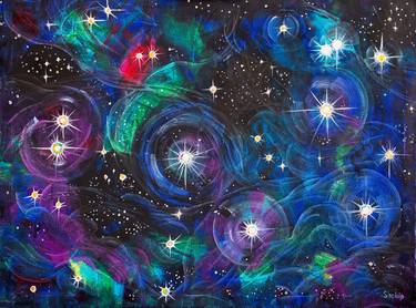 Original Outer Space Paintings by Natalia Shchipakina