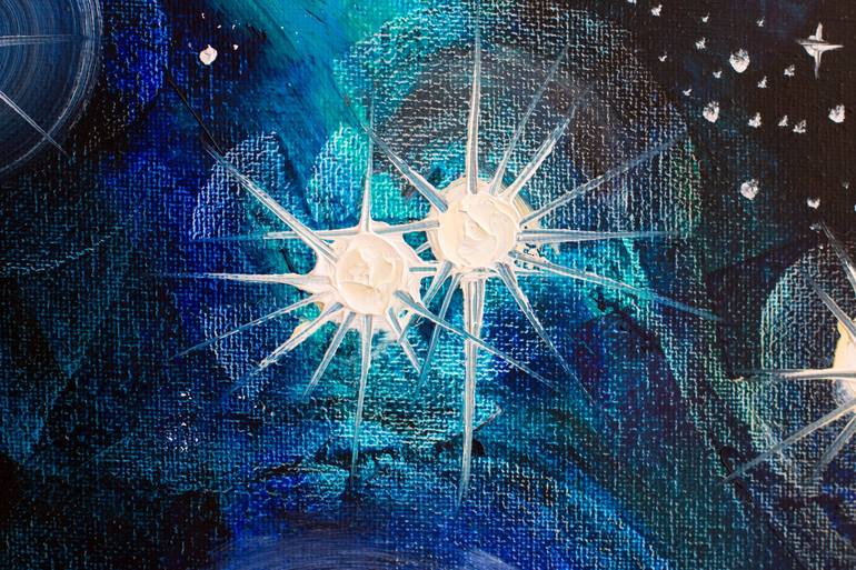 Original Conceptual Outer Space Painting by Natalia Shchipakina