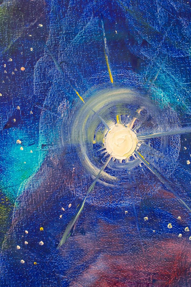 Original Impressionism Outer Space Painting by Natalia Shchipakina