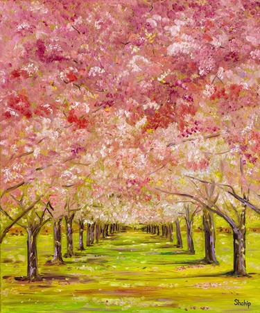 Original Impressionism Tree Paintings by Natalia Shchipakina