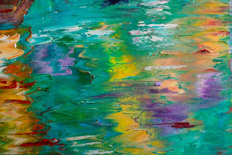 Original Impressionism Outer Space Painting by Natalia Shchipakina