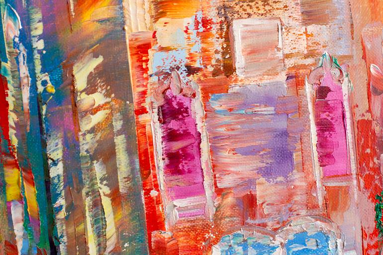 Original Impressionism Outer Space Painting by Natalia Shchipakina