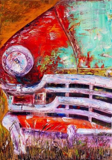Original Abstract Car Paintings by Natalia Shchipakina