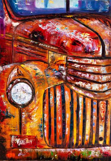 Print of Car Paintings by Natalia Shchipakina