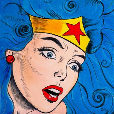Wonder Woman With Blue Hair thumb