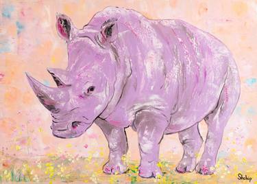 Purple Rhino. Blooming Savanna thumb