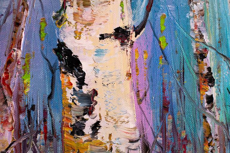 Original Impressionism Tree Painting by Natalia Shchipakina