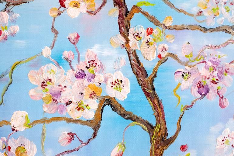 Original Impressionism Tree Painting by Natalia Shchipakina