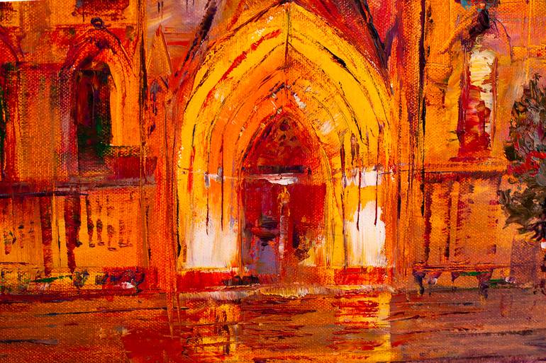 Original Impressionism Architecture Painting by Natalia Shchipakina