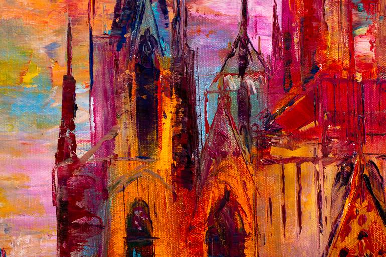 Original Impressionism Architecture Painting by Natalia Shchipakina