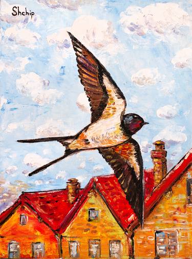 Swallow. The Symbol of Spring and Home thumb