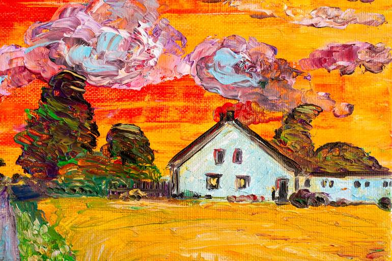 Original Impressionism Landscape Painting by Natalia Shchipakina