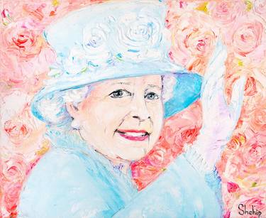 Queen Elizabeth In Roses thumb