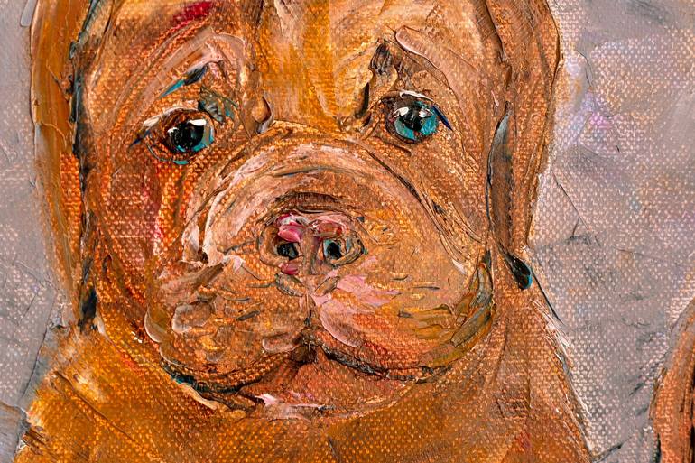 Original Impressionism Dogs Painting by Natalia Shchipakina