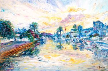 Print of Impressionism Sailboat Paintings by Natalia Shchipakina