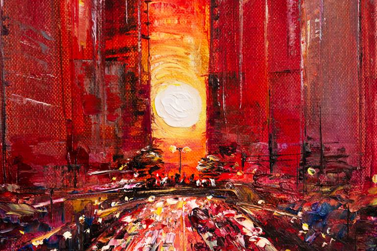 Original Impressionism Cities Painting by Natalia Shchipakina
