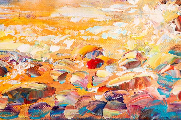 Original Impressionism Seascape Painting by Natalia Shchipakina