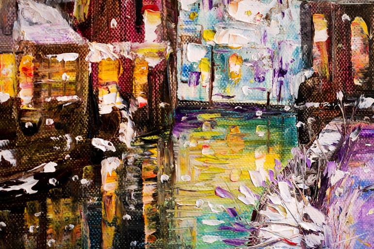 Original Impressionism Cities Painting by Natalia Shchipakina