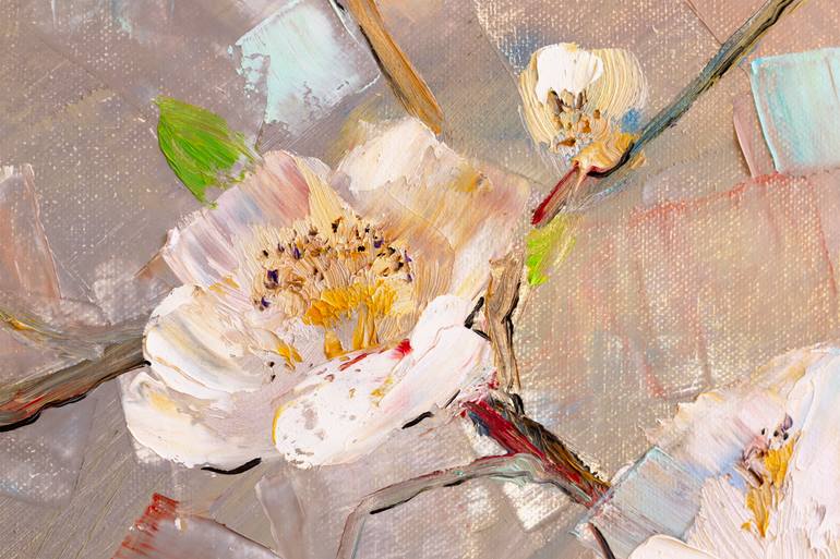 Original Impressionism Floral Painting by Natalia Shchipakina