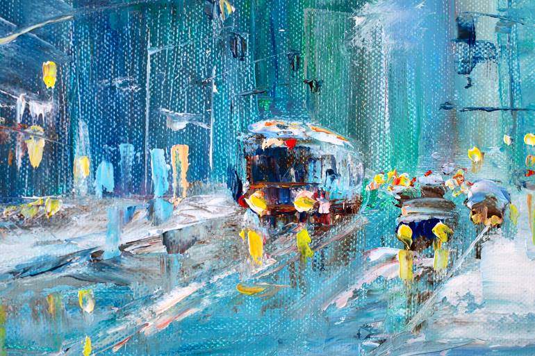 Original Impressionism Cities Painting by Natalia Shchipakina