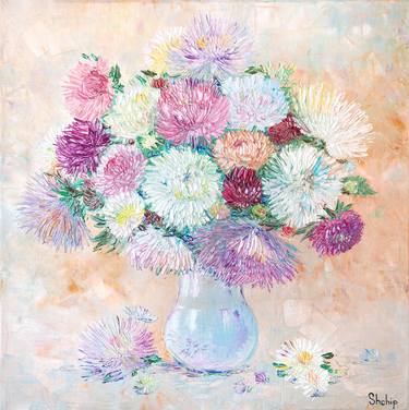 Print of Impressionism Floral Paintings by Natalia Shchipakina