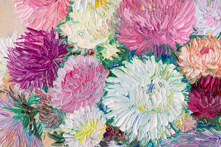Original Impressionism Floral Painting by Natalia Shchipakina