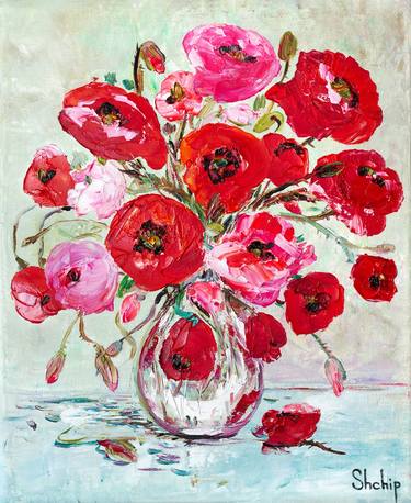 Print of Impressionism Floral Paintings by Natalia Shchipakina