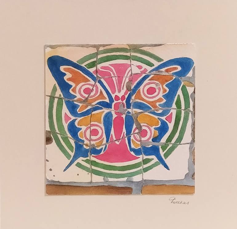 Original Art Deco Other Drawing by Csilla Fazekas