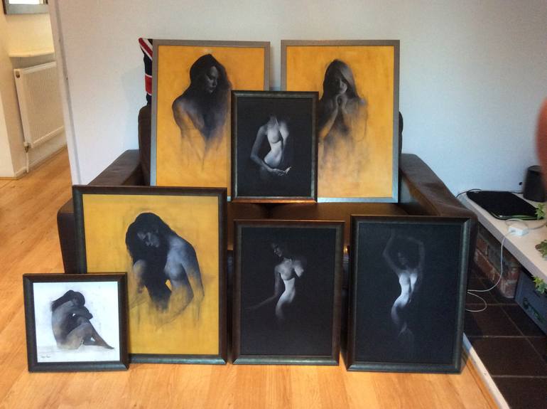 Original Figurative Nude Printmaking by Patrick Palmer